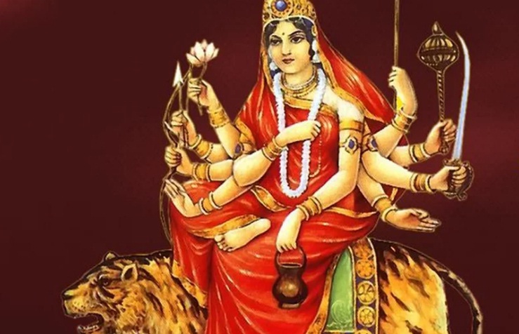 आज नवरात्रको तेस्रो दिनः चन्द्रघण्टा देवीको पूजा आराधना गरिँदै