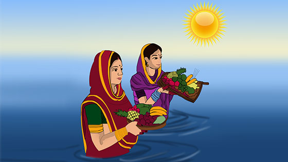 उदाउँदो सूर्यलाई अघ्र्य दिँदै छठ सम्पन्न