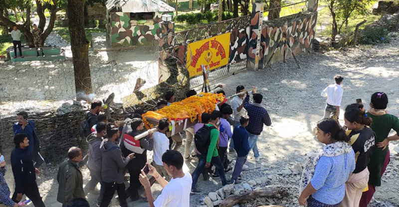 इजरायलमा मारिएका बझाङका गणेश नेपालीको दाहसंस्कार