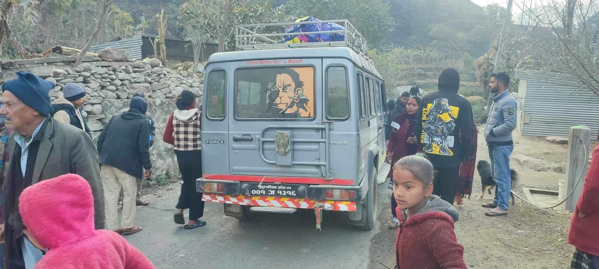 बझाङमा जिपको ठक्करबाट घाइते महिलाको मृत्यु