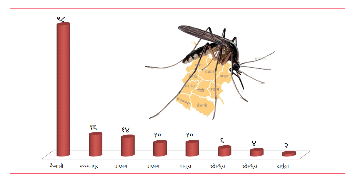 सुदूरपश्चिममा १६० मलेरियाका बिरामी, सबैभन्दा बढी कैलालीमा