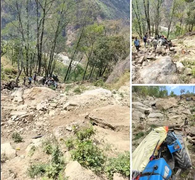 अछाममा ट्र्याक्टर दुर्घटना