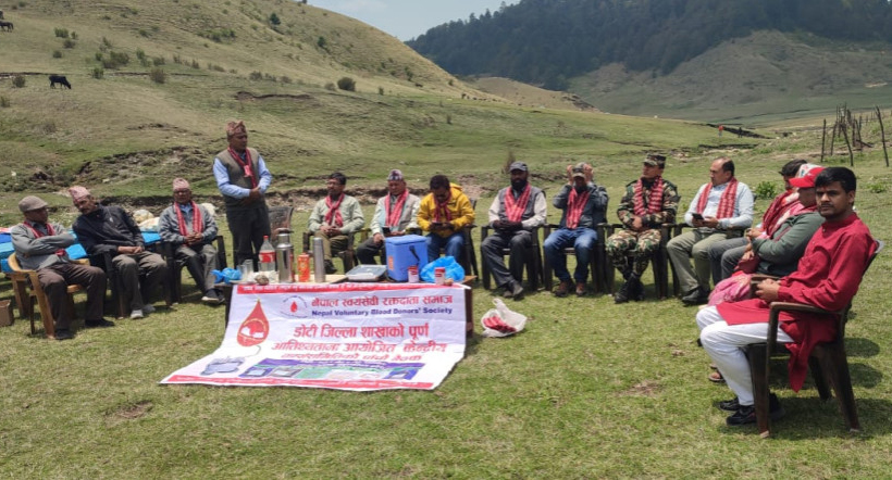 खप्तडमा पहिलो पटक रक्तदान कार्यक्रम आयोजना