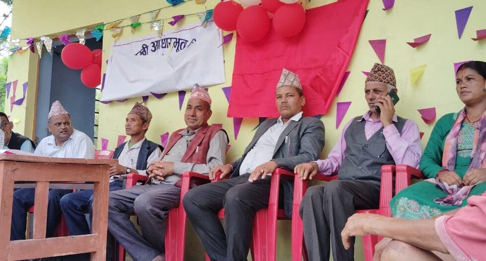 चुरेस्थीत सुर्यमुखी आधारभुत विद्यालयको नयाँ भवनको उद्घाटन