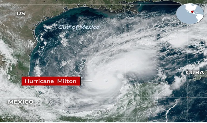 अमेरिकाको फ्लोरिडामा मिल्टन आँधीको चेतावनी