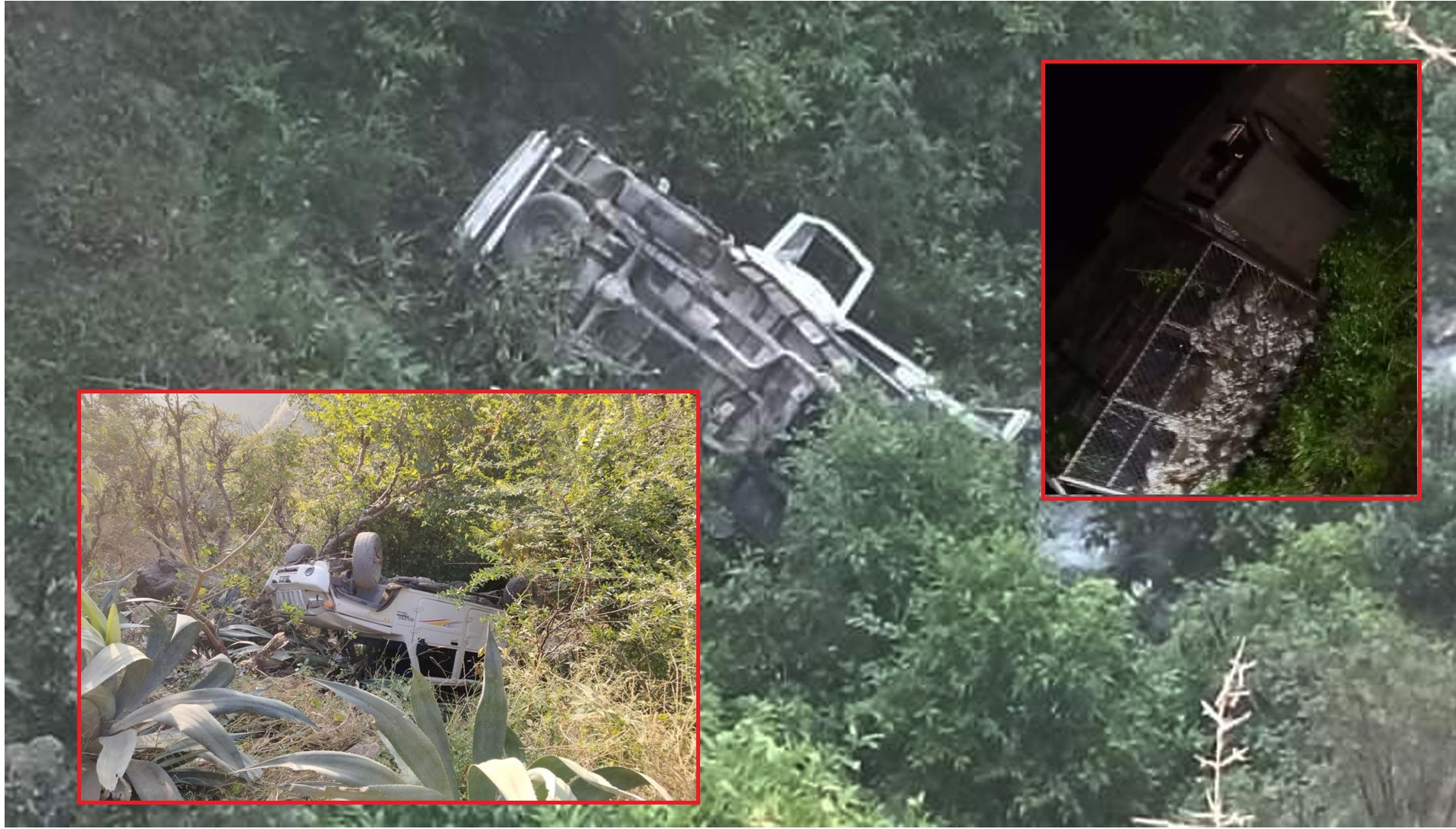 बझाङका तीन ठाउँमा जिप दुर्घटना