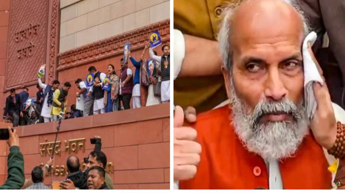 भारतीय संसद् भवन परिसरमा सांसदबीच कुटाकुट, २ सांसद घाइते