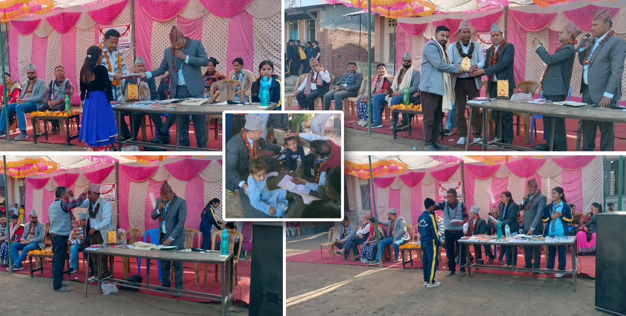 जानकी माविको सरस्वती पूजा : दातालाई सम्मान र विद्यार्थीलाई हौसला