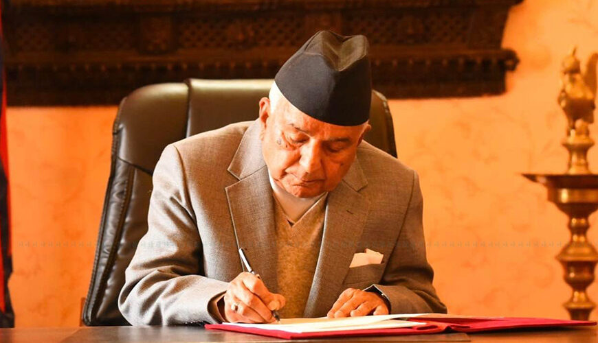 राष्ट्रपतिले जारी गरे थप तीन वटा अध्यादेश
