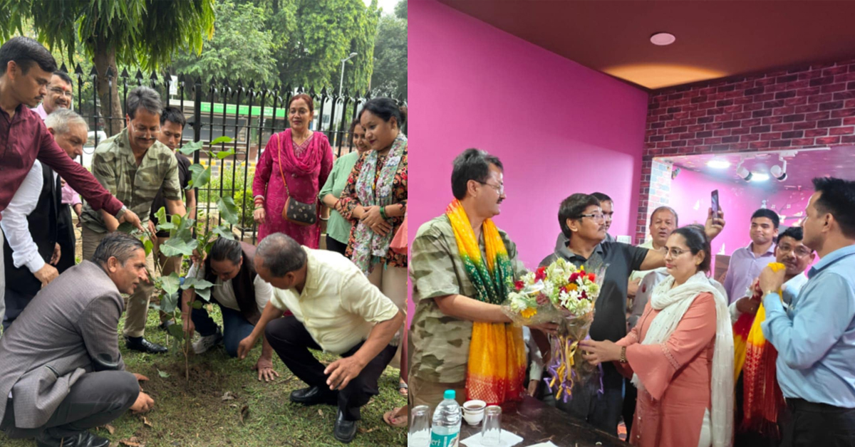 नेपाली जनसम्पर्क समिति उत्तर भारतद्वारा वृक्षारोपण तथा अन्तरक्रिया कार्यक्रम आयोजना