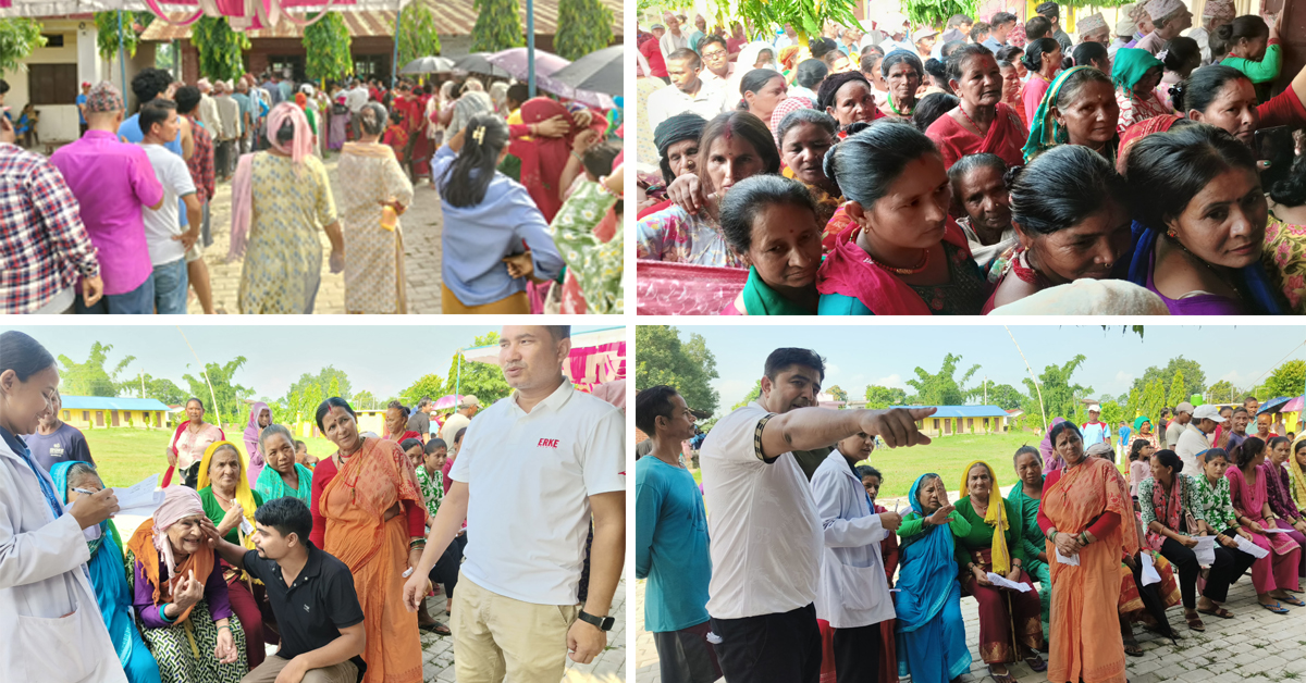 गोदावरी– १ बिजौराको आँखा शिविरमा ८ सय बढी जनाले लिए सेवा