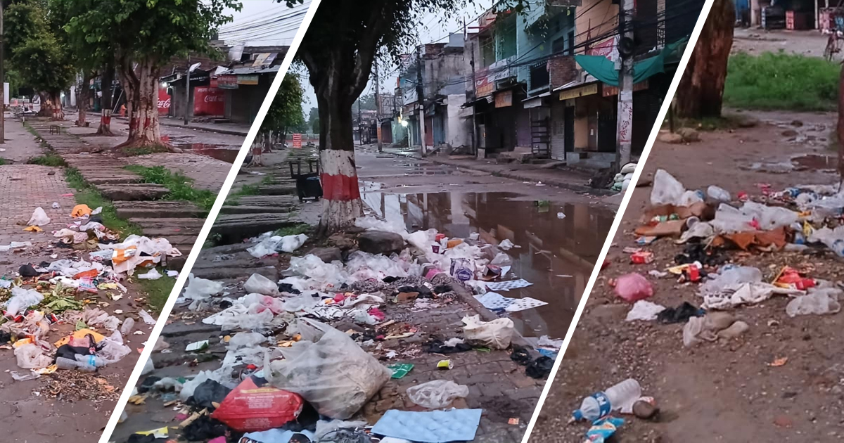 सडकमै फोहोर फाल्छन् अत्तरियाका व्यापारी, हुँदैन कारबाही