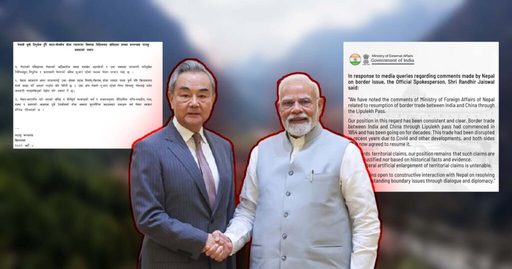 लिपुलेक हुँदै व्यापार गर्ने भारत चिन सम्झौता&hellip;