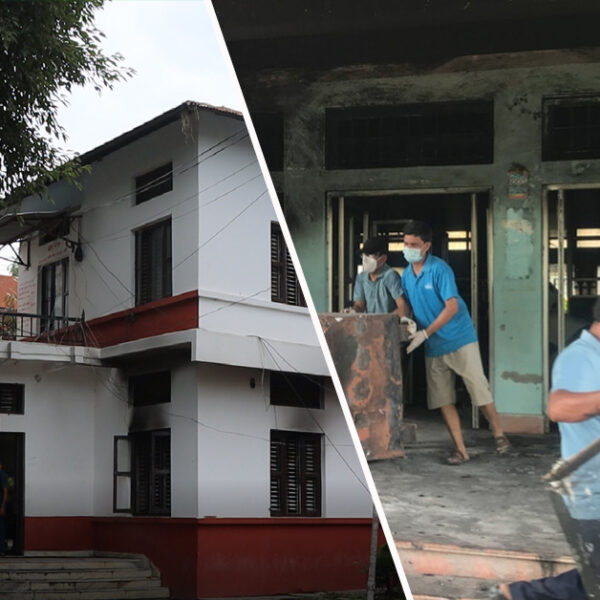 कैलालीमा कार्यालयको सरसफाइमा जुटे कर्मचारी