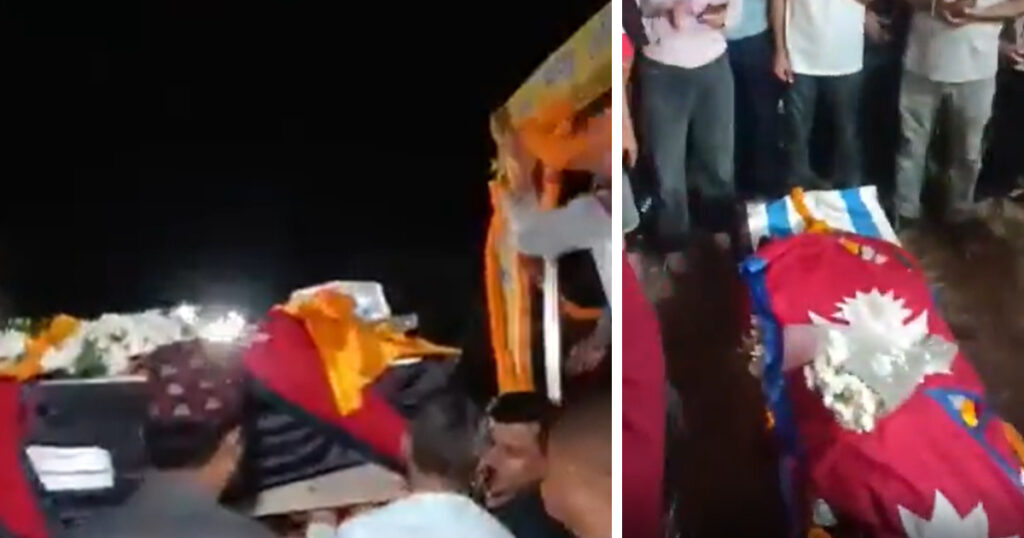 विपिनको शव घरमा पुग्यो