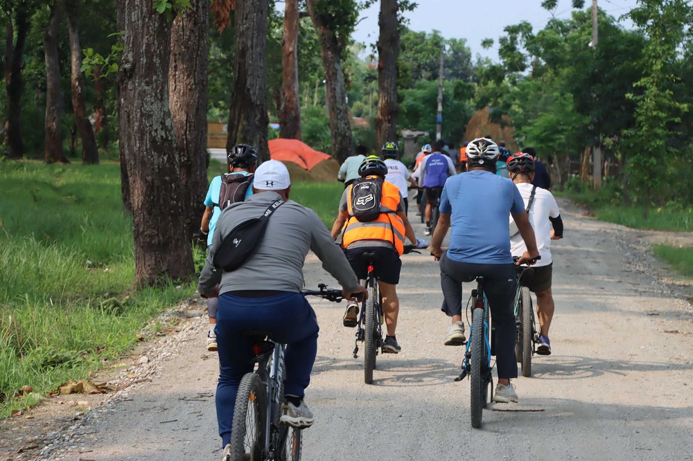 धनगढीमा साइकल र्याली हुने