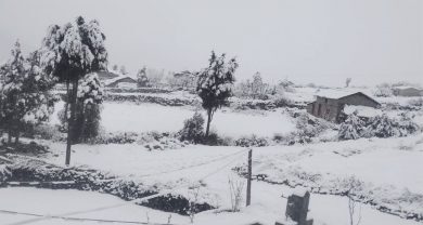 बैतडीमा बाक्लो हिमपात