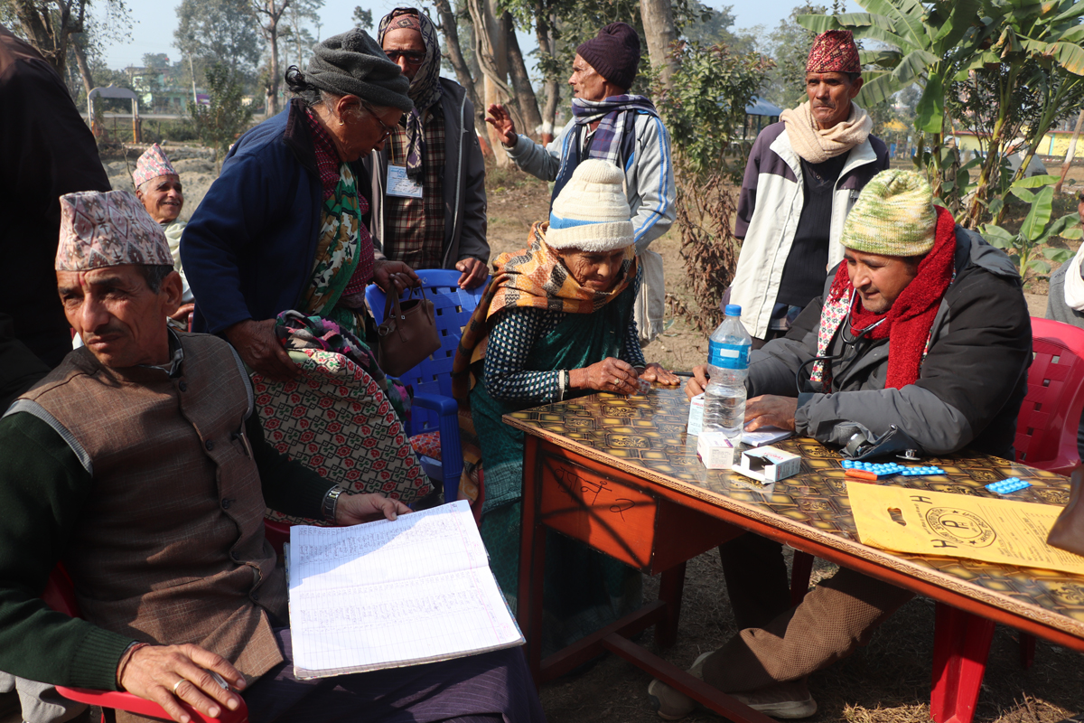 गोदावरी ज्येष्ठ नागरिक समाजद्धारा स्वास्थ्य शिविर आयोजना