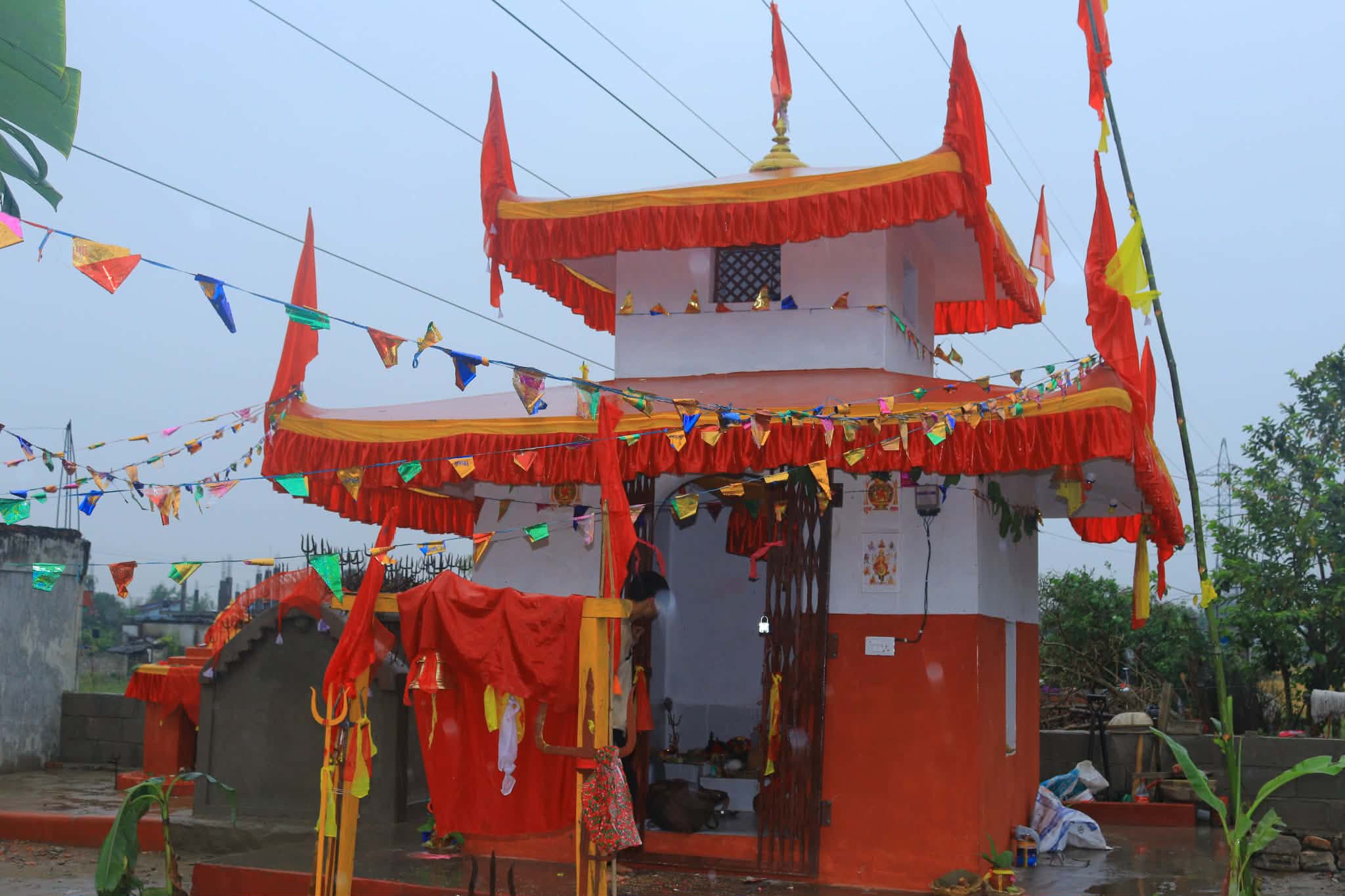स्याउले बजारमा रहेको ग्वासी समैजी दुर्गादेवी मन्दिरको प्राणप्रतिष्ठा