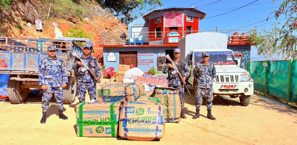 बैतडीमा २१ लाखभन्दा बढीको भन्सार छलीका सामान बरामद