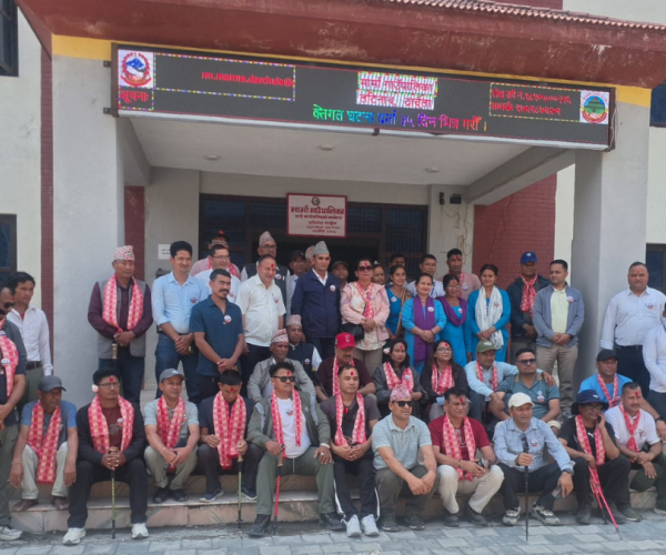 धनगढी उपमहानगरपालिकाको टोलीलाई मार्मामा स्वागत