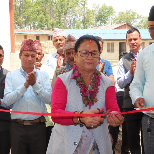 गोदावरी– १२ चाँप स्थित ग्वासी समैजी विद्यालयको नवनिर्मित भवन उद्घाटन