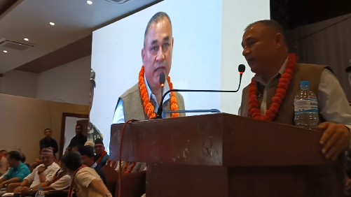 कांग्रेसको सुदूपश्चिम भेलामा मुख्यमन्त्री शाहले भने ‘पद जोगाउन विमानस्थल गएको होइन’