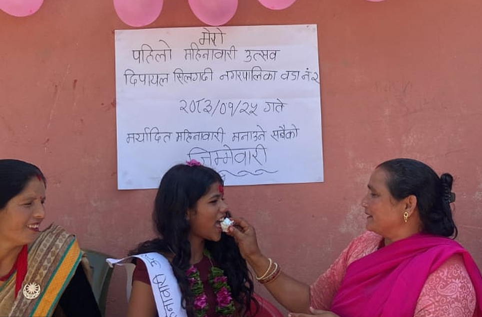 डोटीमा पहिलो महिनावारीलाई उत्सवका रूपमा मनाइँयो