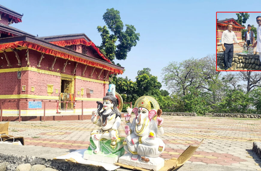 गोदावरी-४ बन्दगडामा निर्मित मष्टाधाममा पहिलो पटक पुजा हुँदै