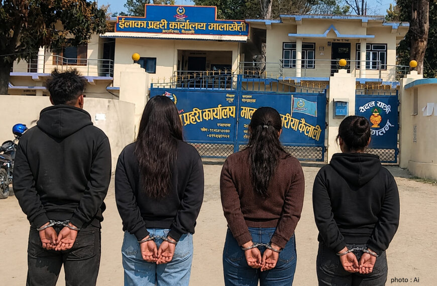 अत्तरियाको एक होटलबाट लागू औषध सहित होटल सञ्चालक र तीन युवती पक्राउ