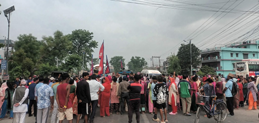 कञ्चनपुरका सुकुम्बासीद्धारा प्रदर्शन