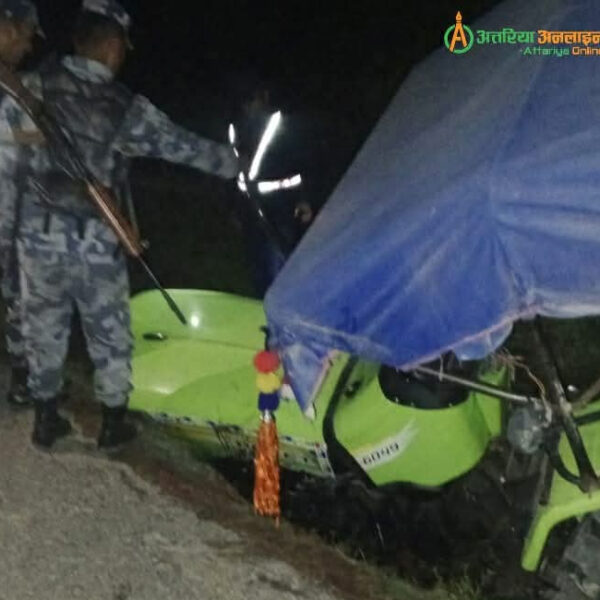भासु नजिकै ट्याक्टर दुर्घटना हुँदा २ जना घाइते 