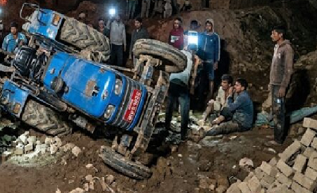 कञ्चनपुरमा इँटा भट्टामा ट्याक्टरले किच्दा दुई जनाको मृत्यु