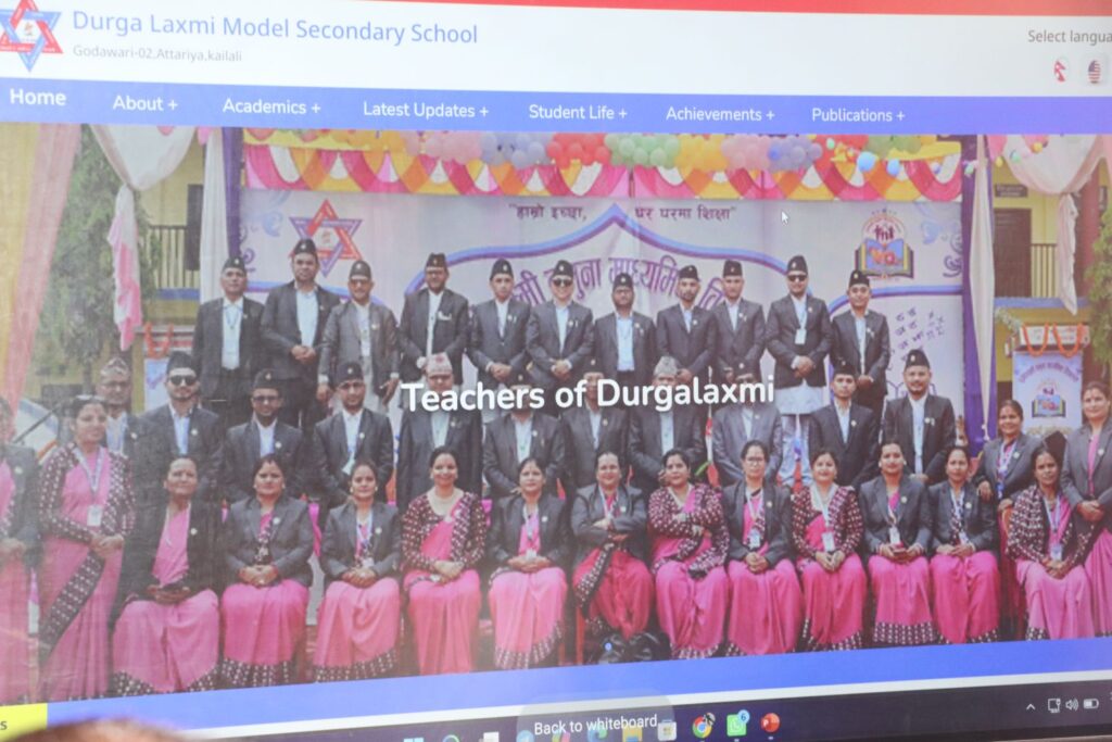 अब दुर्गालक्ष्मी नमुना माविको आफ्नै वेवसाइट