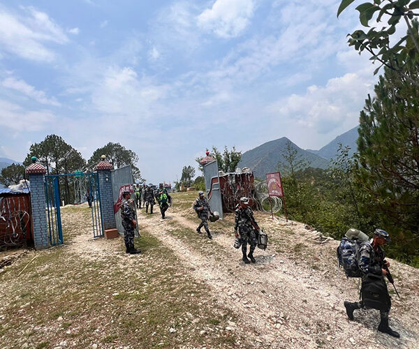 लाम्पाटामा सशस्त्र र नेपाल प्रहरीको संयुक्त सुरक्षा बेस स्थापना