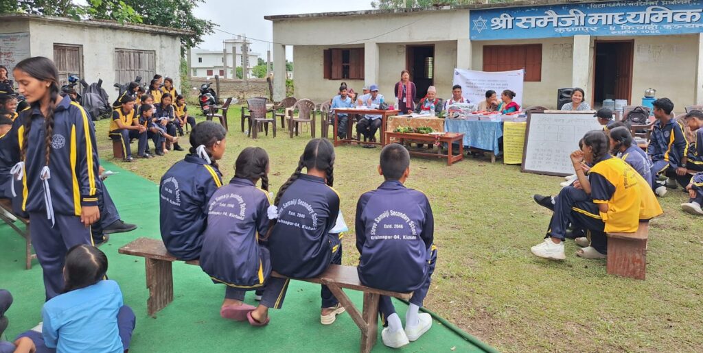 कृष्णपुरमा महिनावारी स्वच्छताका लागि सन्देशमूलक कार्यक्रम आयोजना