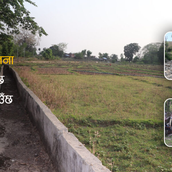 बर्सेनि खोलाले पाइप बगाउँदा बन्दगडा सिचाई योजना अधुरै