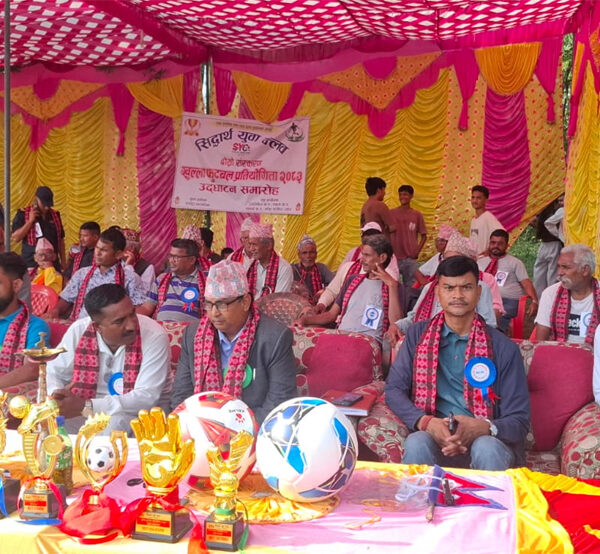 कृष्णपुरमा सिद्धार्थ युवा क्लब खुल्ला फुटबल प्रतियोगिता सुरु
