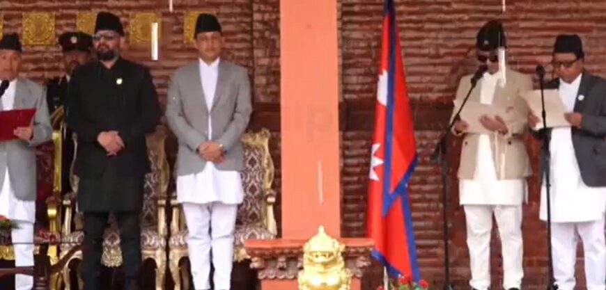 सुधन र महावीरले लिए शपथ