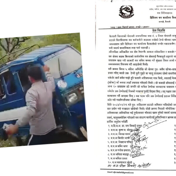 भौगोलिक अवस्था र असन्तुलनका कारण टेम्पो अनियन्त्रित भएर भीरमा खस्यो : वन कार्यालय
