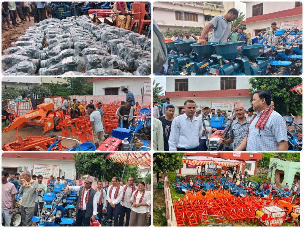 बेलौरीका १७६ किसानलाई कृषि औजार वितरण 