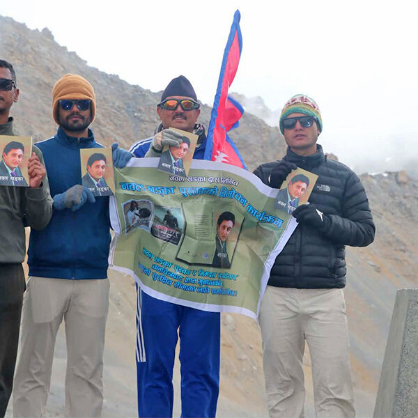 तिङ्करको १ नम्बर सीमा स्तम्भमा ‘नवल खड्का’को विमोचन