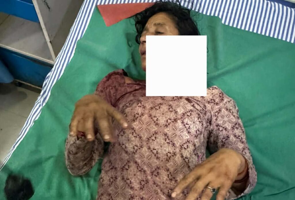 घर नजिकै घाँस काटिरहेकी बेलडाँडीकी धानादेवी बाघको&hellip;