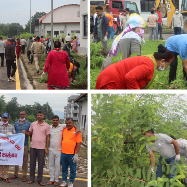 सहिद दशरथ चन्द स्वास्थ विज्ञान विश्वविद्यालय परिसरमा आज पनि सरसफाई