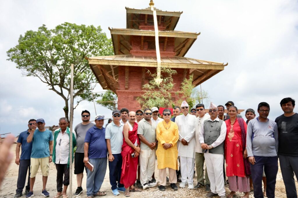 नवनिर्मित जालपादेवी मन्दिरमा क्षमा पूजा