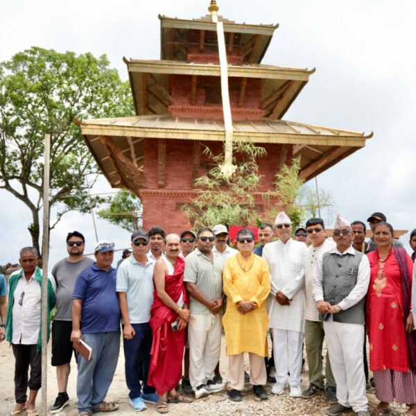 नवनिर्मित जालपादेवी मन्दिरमा क्षमा पूजा
