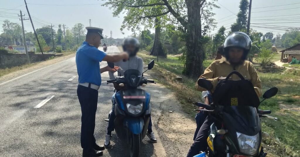 मापसे गरेर सवारी चलाउने छ्यापछ्याप्ती