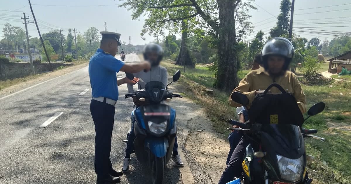 मापसे गरेर सवारी चलाउने छ्यापछ्याप्ती