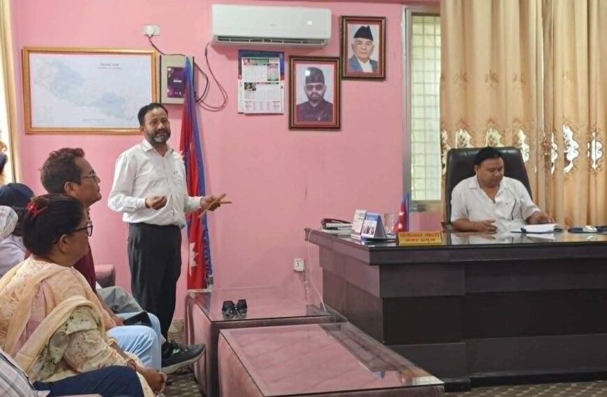 असारको अन्तिममा रास्वपा नगरसमितीले बेलौरी नगरपालिकालाई बुझायो १२ बुँदे मागपत्र