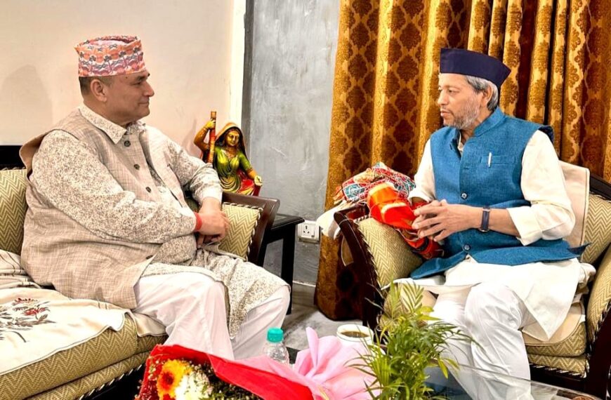 भारत र नेपालका पूर्वमुख्यमन्त्रीबीच भेट, रसुवा बाढीबारे छलफल